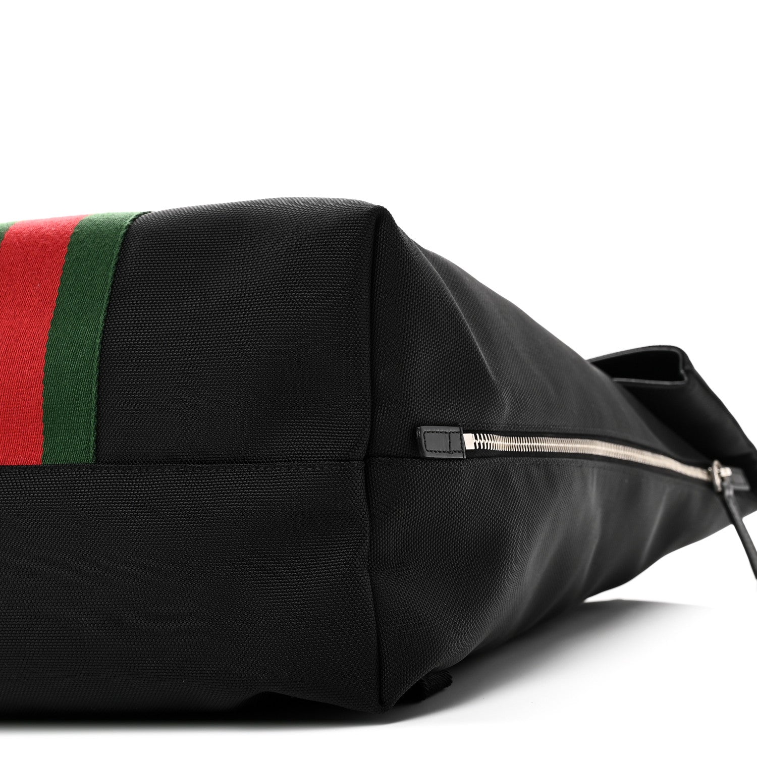 Techno Canvas Web Single Buckle Backpack Black