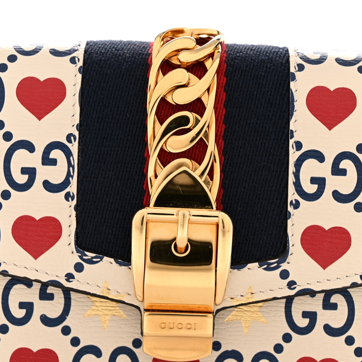 Textured Calfskin Valentine's Day Super Mini Sylvie Chain Shoulder Bag Ivory