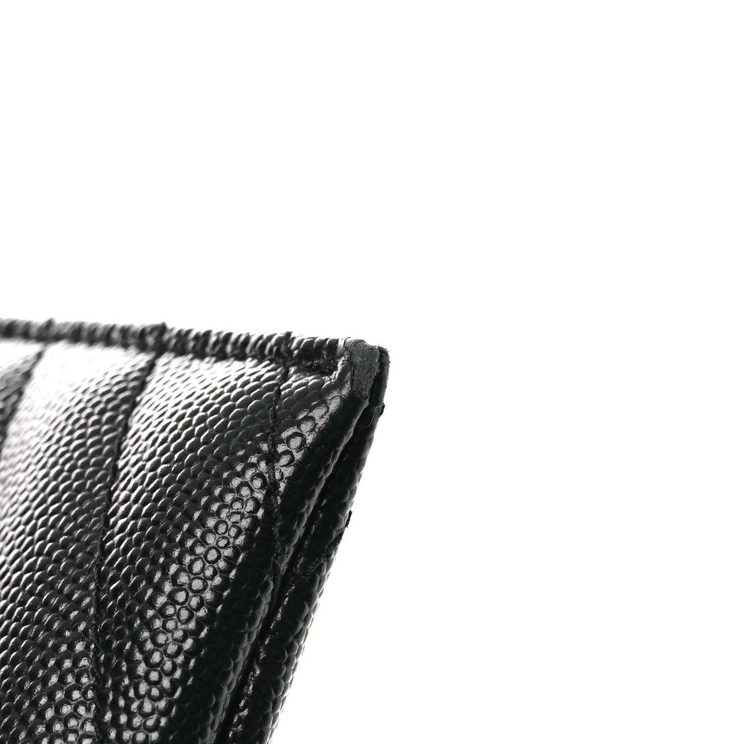 Grain De Poudre Chevron Monogram Bill Pouch Black