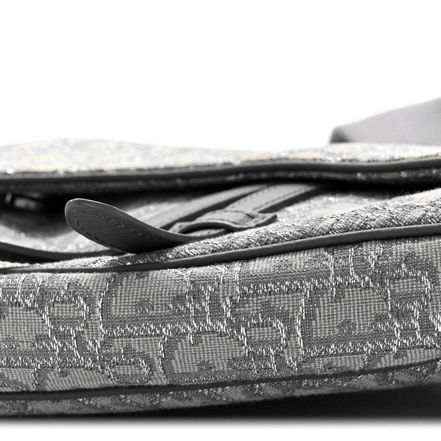 Oblique Mens Saddle Bag Grey