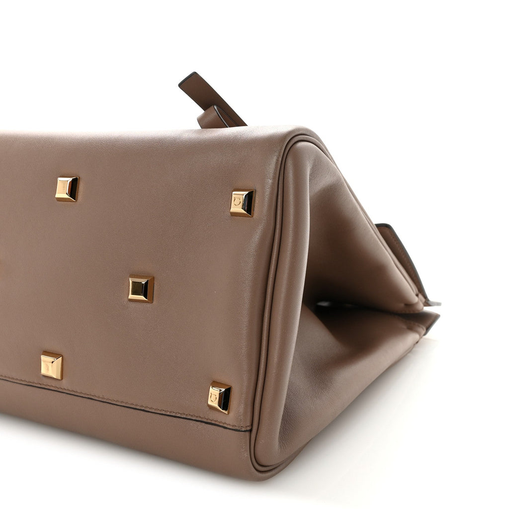 Smooth Calfskin Large The Studio Bag Caraway Seed