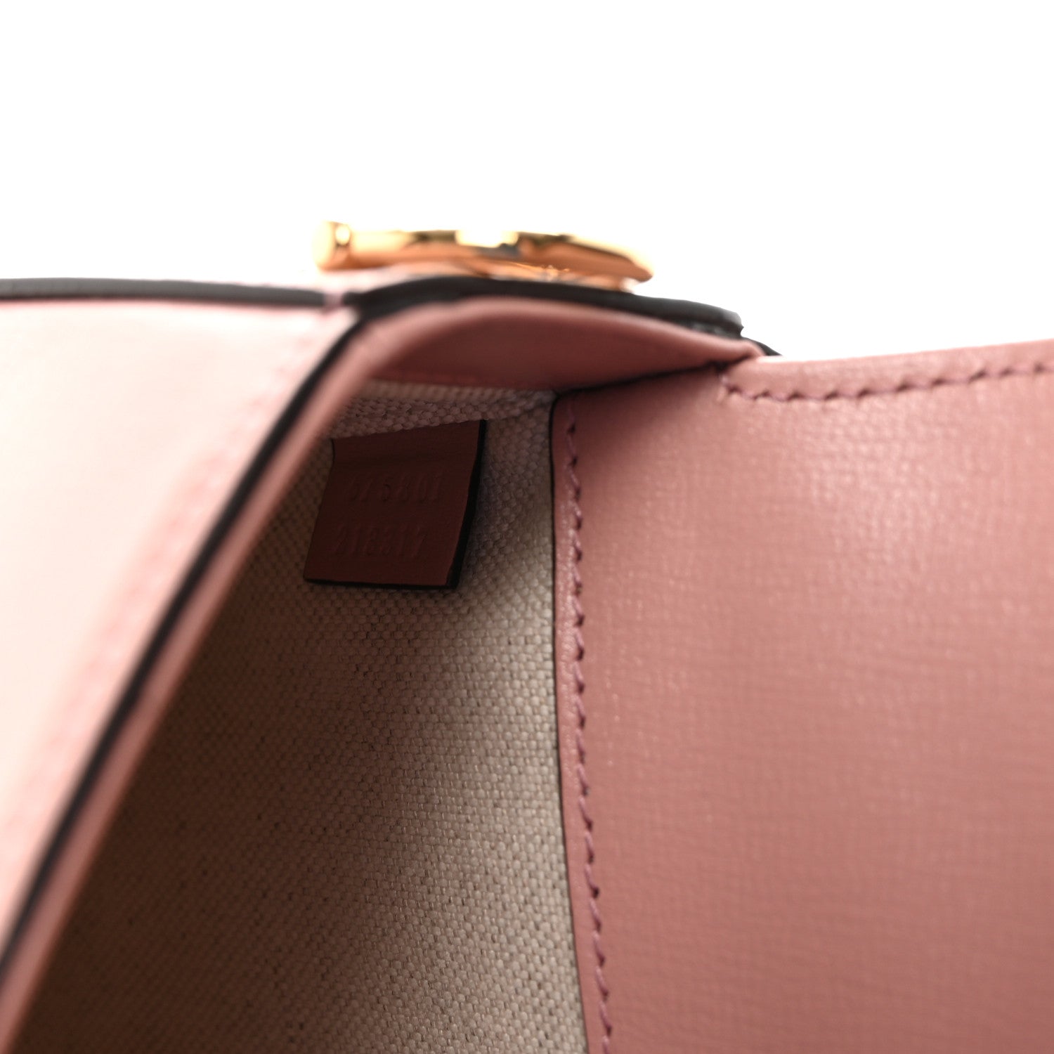 Azalea Calfskin Crystal GG Monogram Mini Horsebit 1955 Shoulder Bag Pink