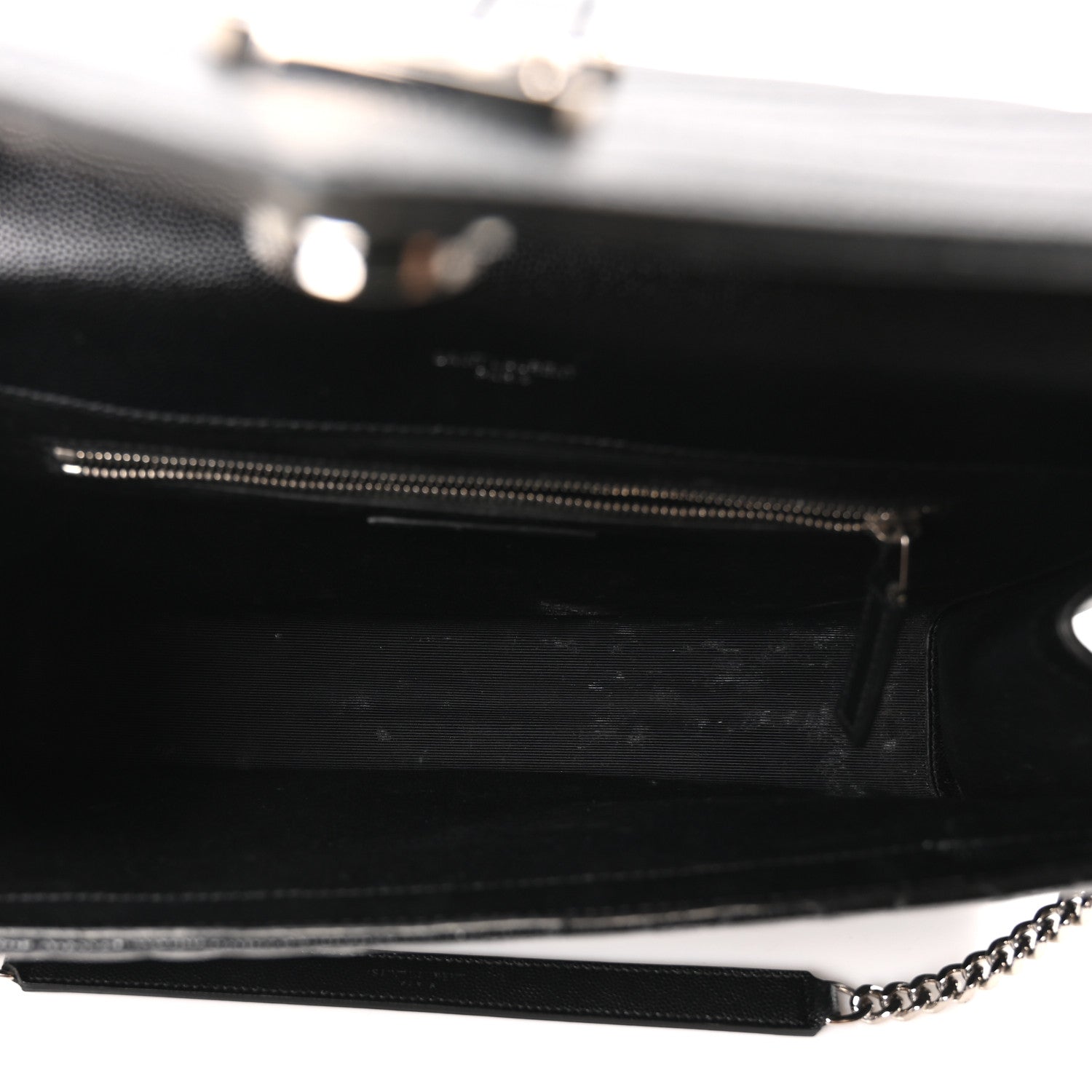 Grain De Poudre Textured Mixed Matelasse Large Triquilt Monogram Satchel Black