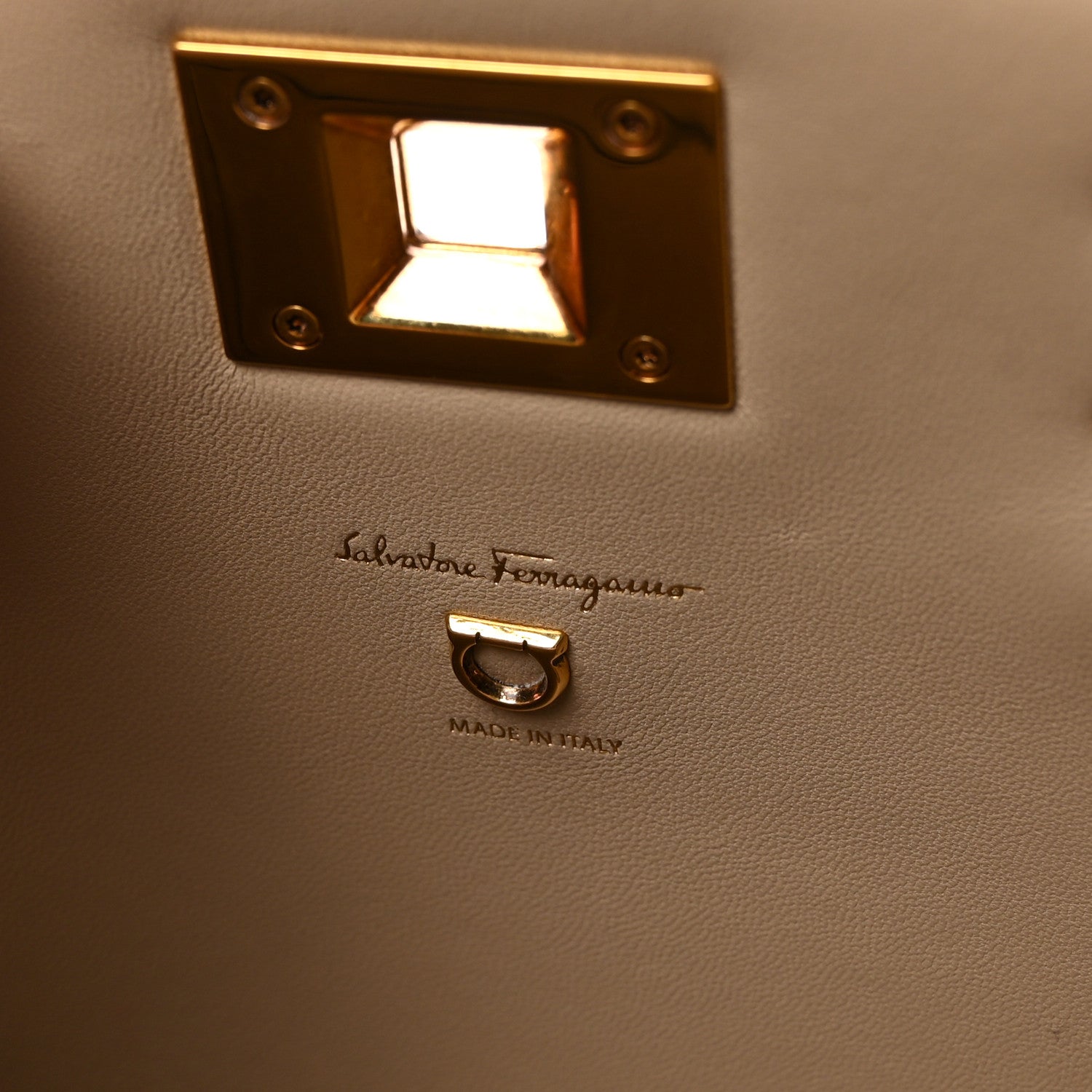 Calfskin Small The Studio Box Bag Daino