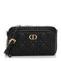 Supple Calfskin Caro Double Pouch Black