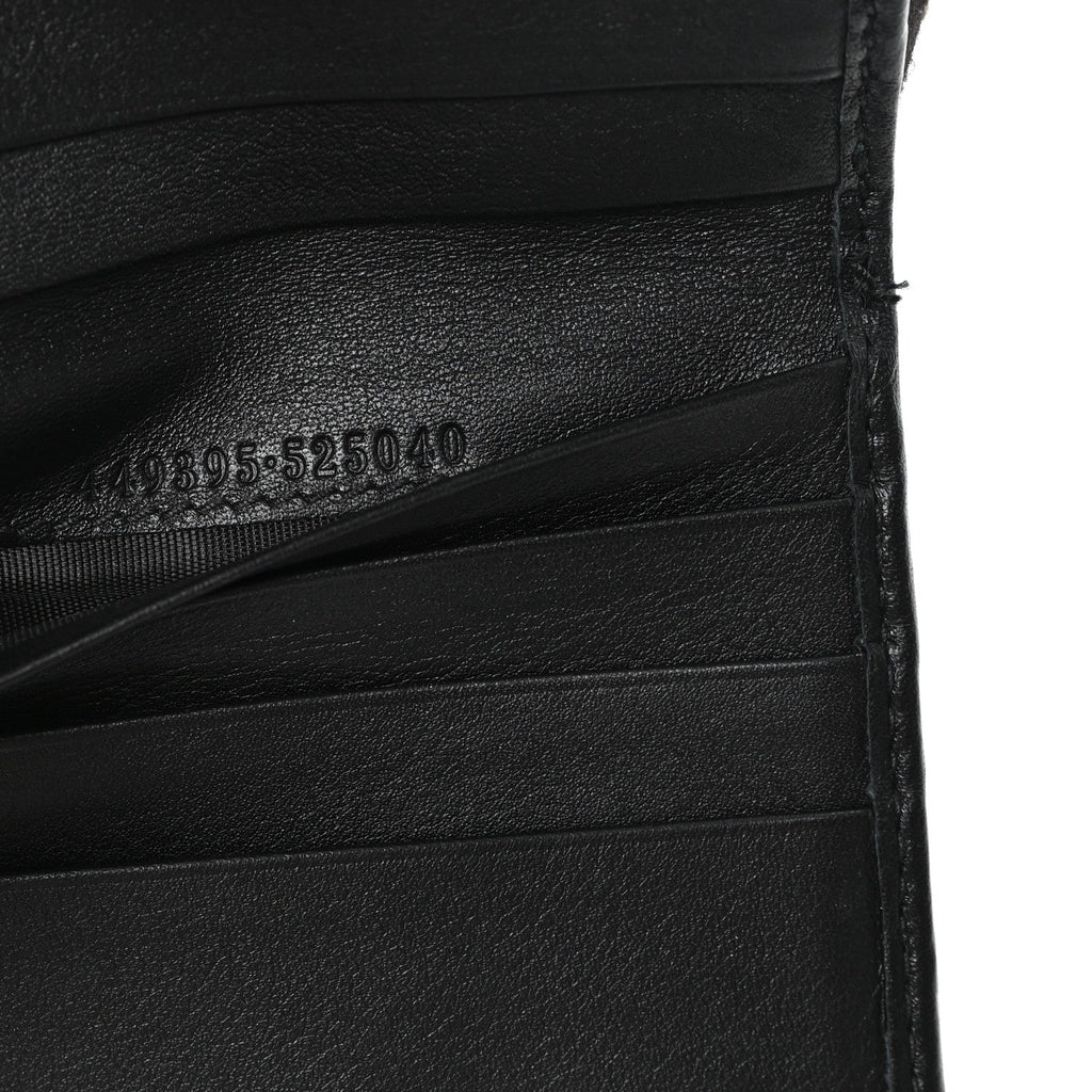 Microguccissima Compact Wallet Black