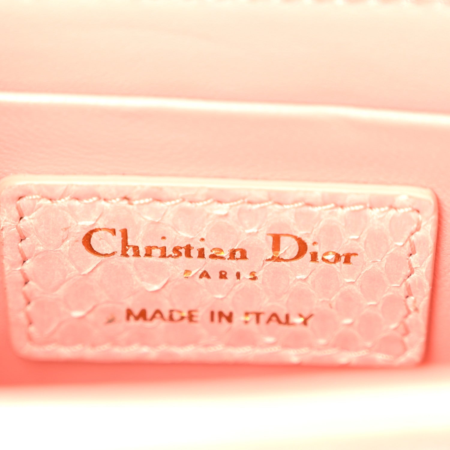 Snakeskin 30 Montaigne Box Bag Rose Clair