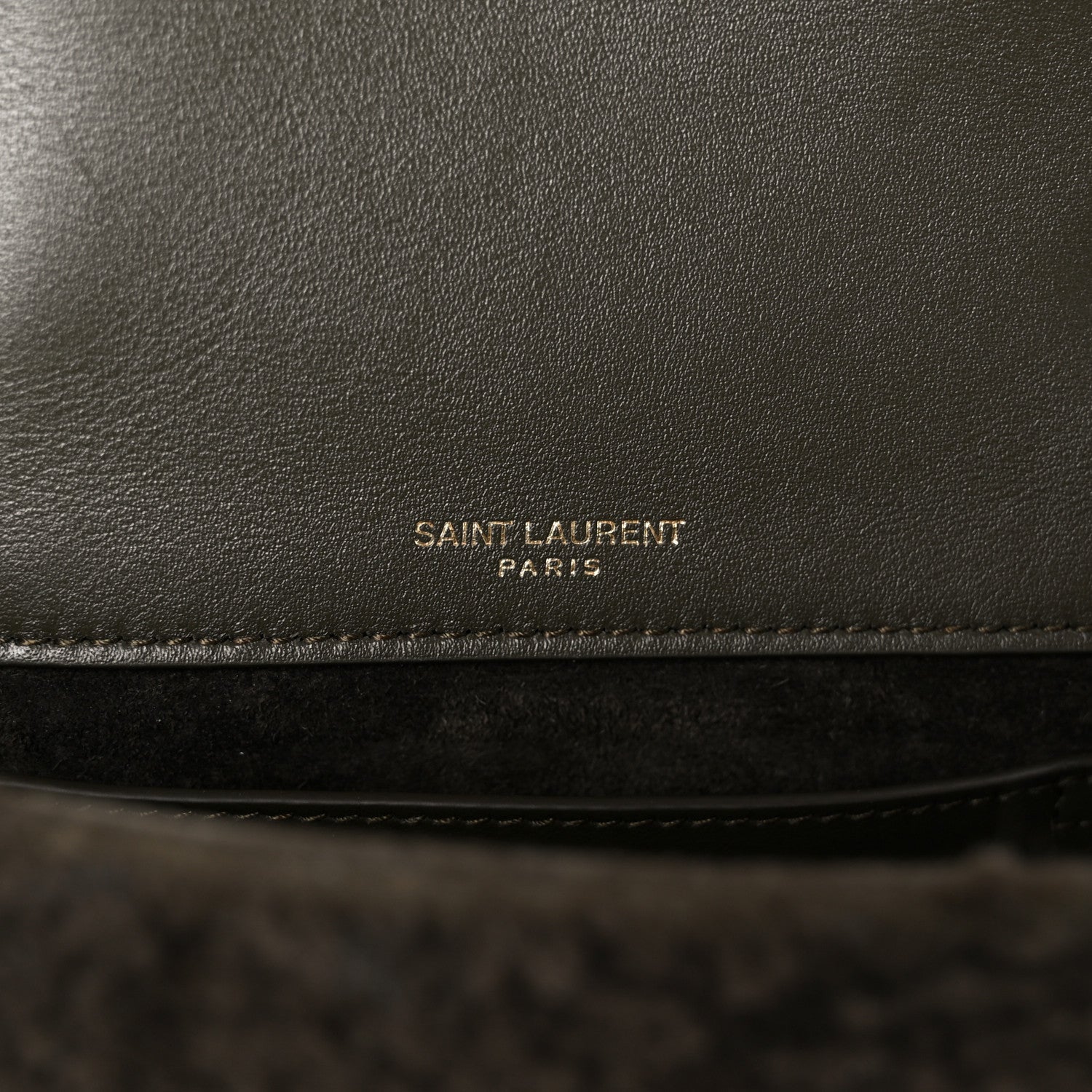 Shearling Monogram Small Jamie Grainy Moss