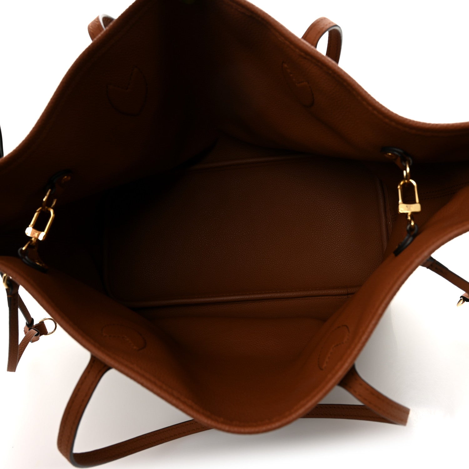 Monogram Calfskin Neo Neverfull Inside Out MM Tan