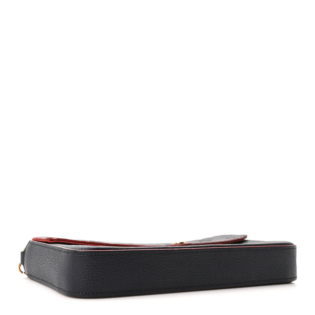 Empreinte Pochette Felicie Chain Wallet Marine Rouge