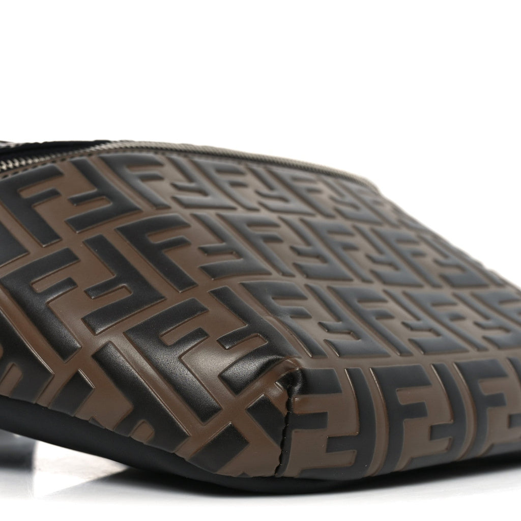 Vitello Century Bi-Color FF 1974 Embossed Belt Bag Maya Black