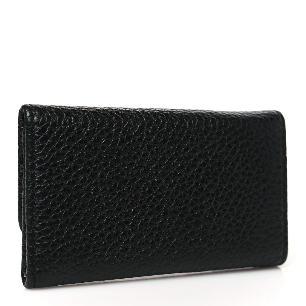 Vitello Grain Move 6 Key Holder Black