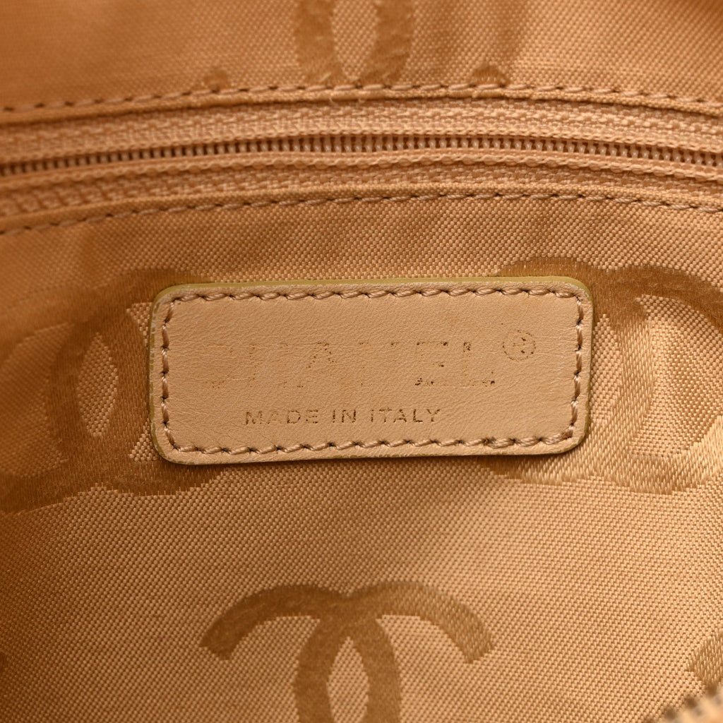 Caviar CC Stitched Shoulder Bag Beige