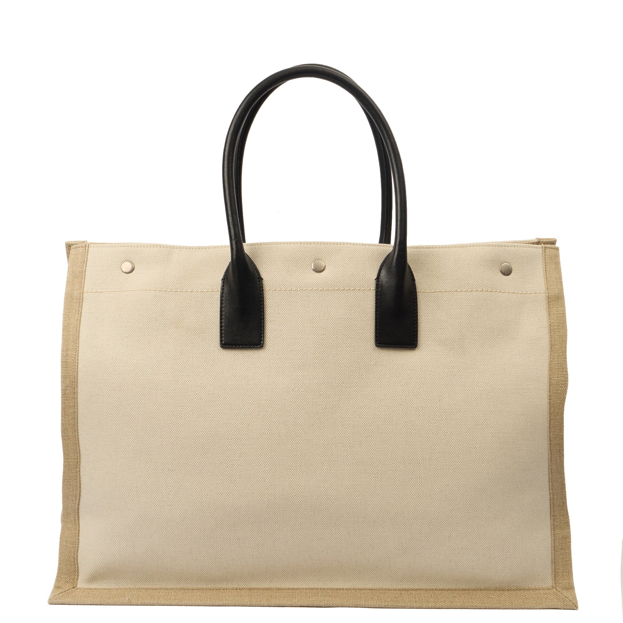 Saint Laurent Tote Rive Gauche Tote in Neutral, Fabric
