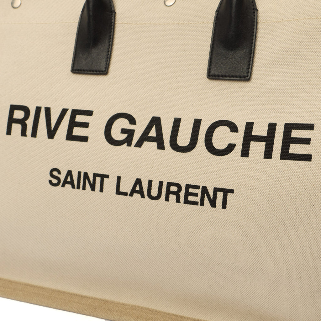 Saint Laurent Tote Rive Gauche Tote in Neutral, Fabric