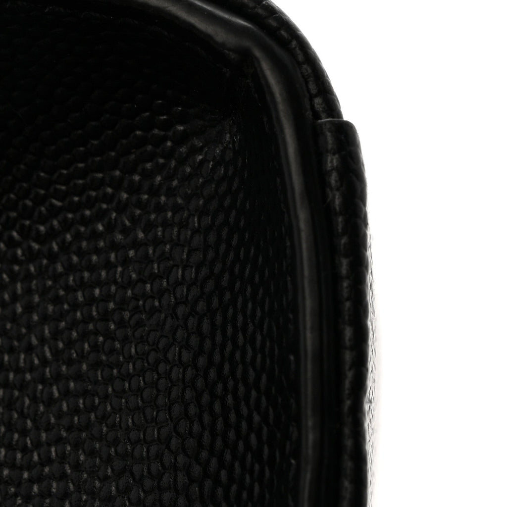 Grain De Poudre Textured Mixed Matelasse Triquilt Medium Monogram Monochrome Satchel Black