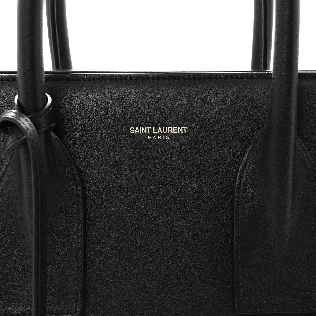 Smooth Calfskin Small Sac De Jour Black