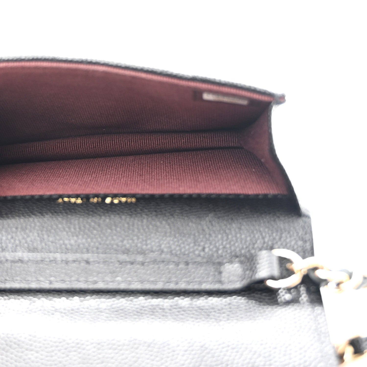 Caviar Quilted Mini Chain Bag Black