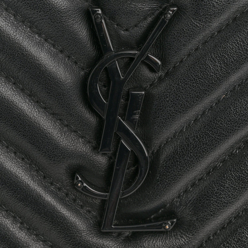 Calfskin Matelasse Monogram Monochrome Lou Camera Bag Black