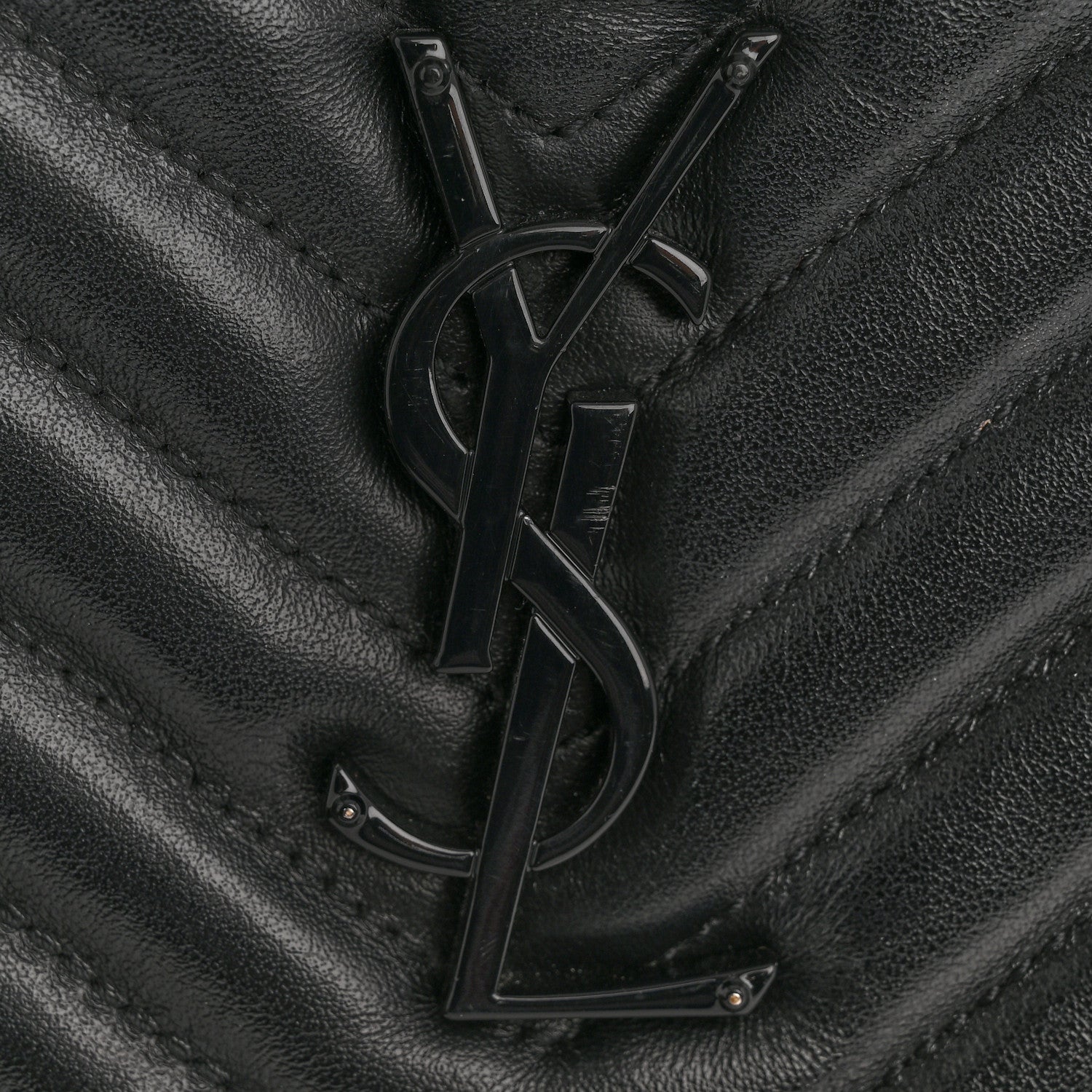 Calfskin Matelasse Monogram Monochrome Lou Camera Bag Black