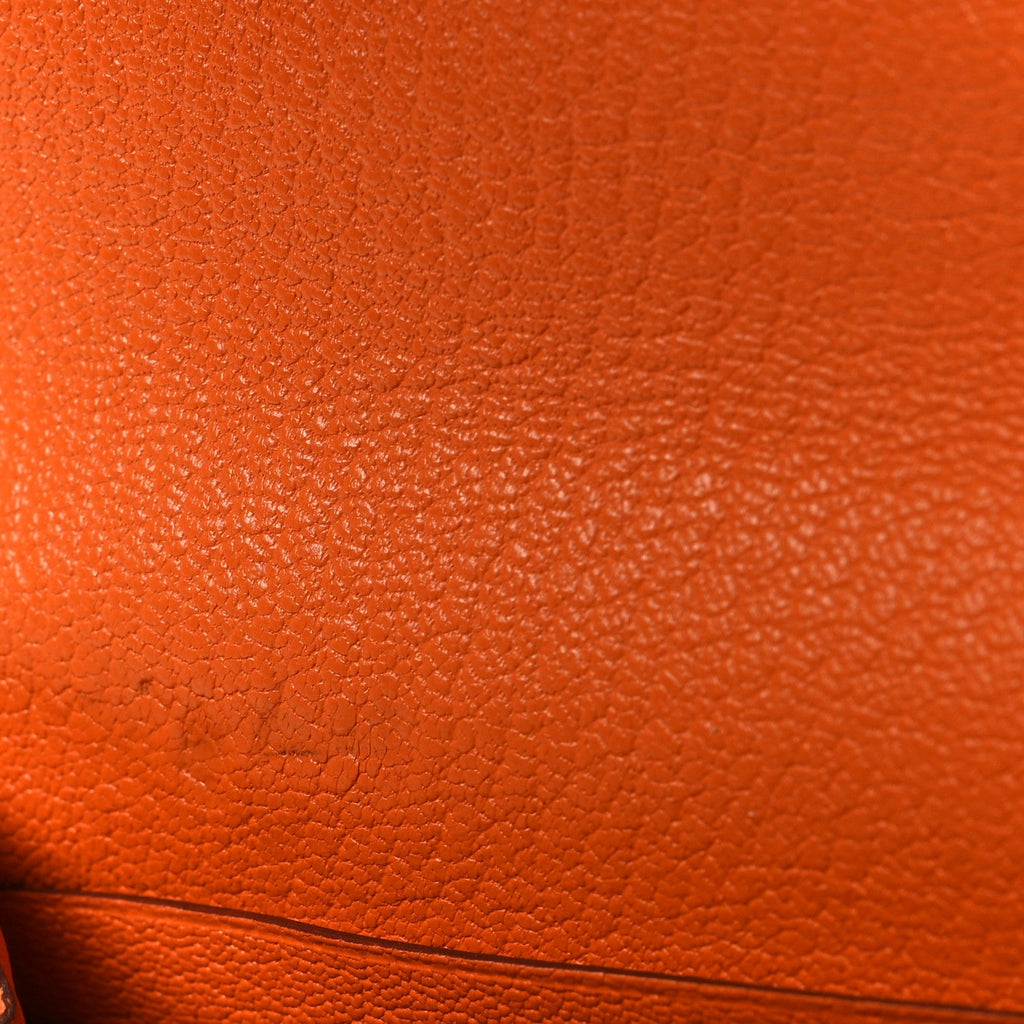 Chevre Mysore Kelly Longue Wallet Orange