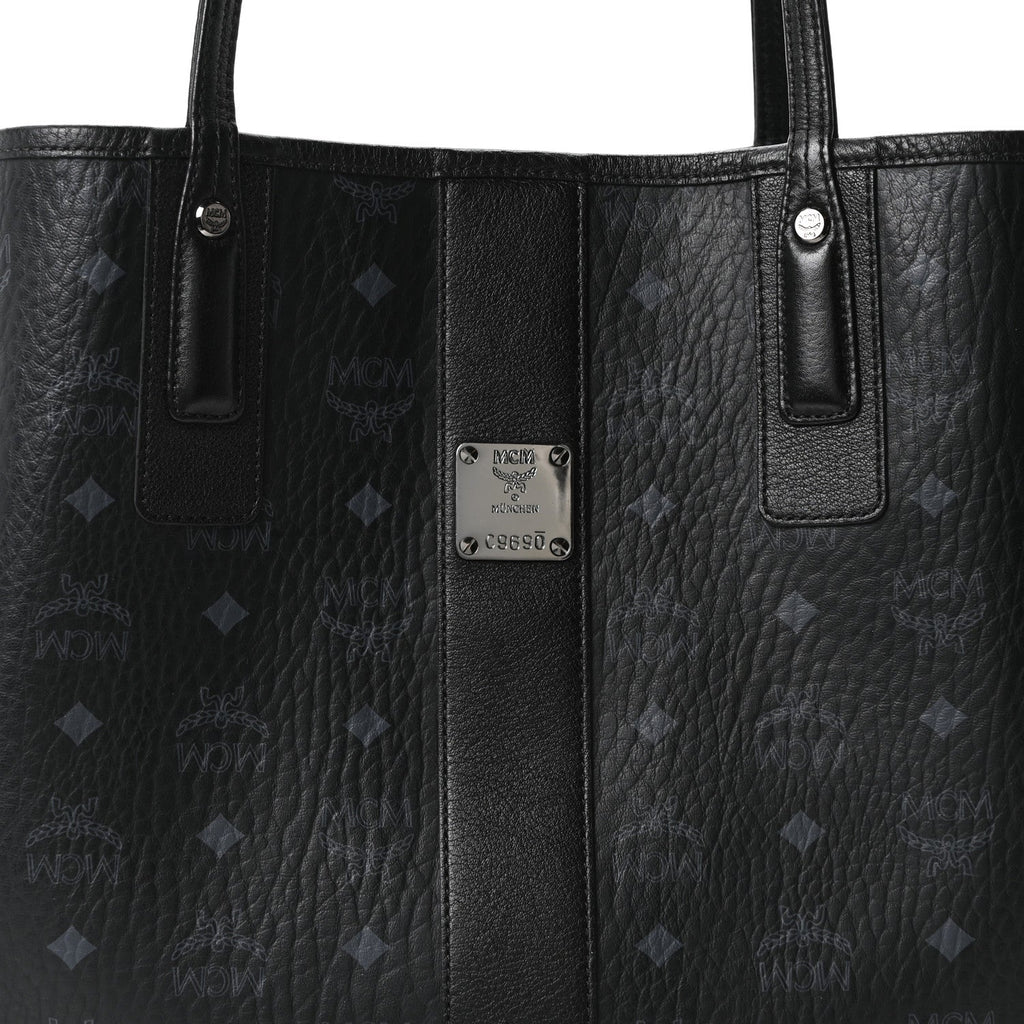 Visetos Medium Liz Reversible Shopper Tote Black