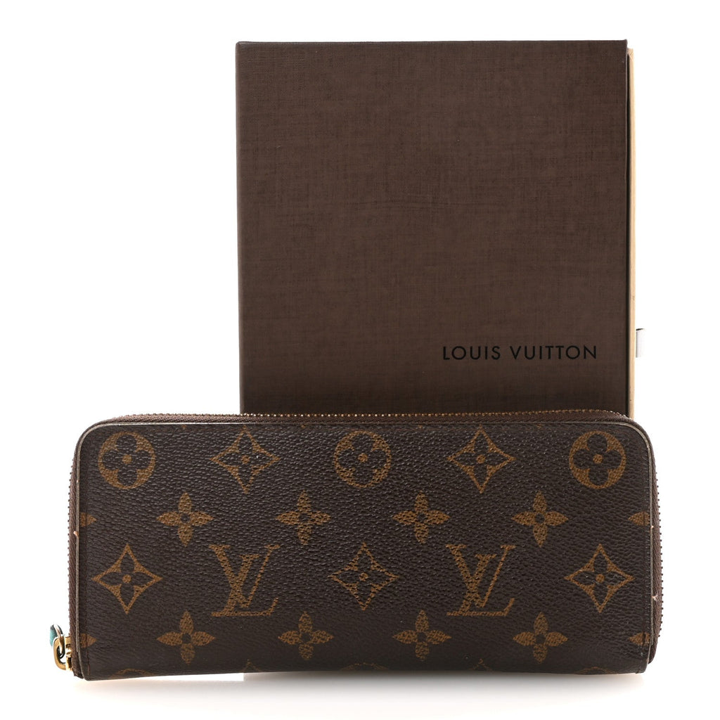 Monogram Clemence Wallet Turquoise
