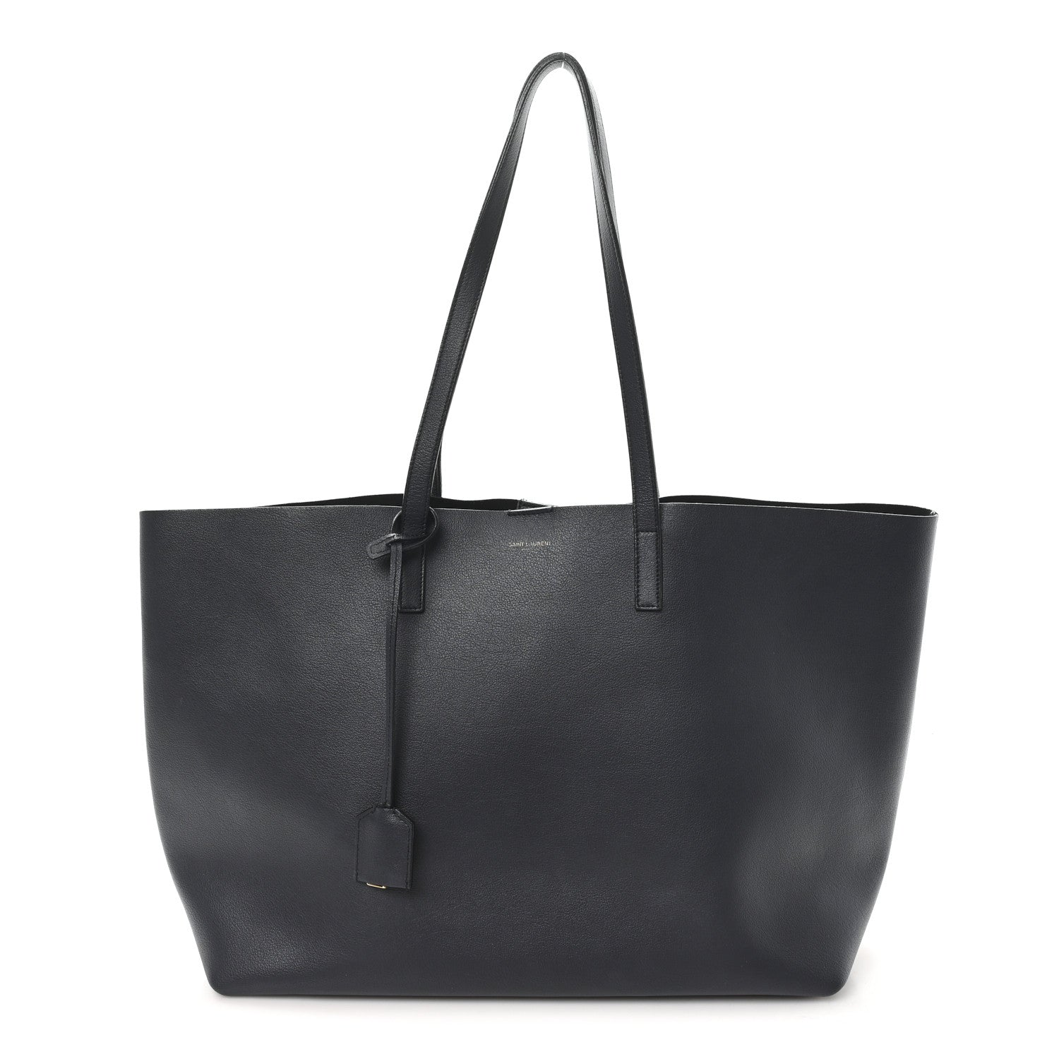 Calfskin Large Shopping Tote Deep Marine