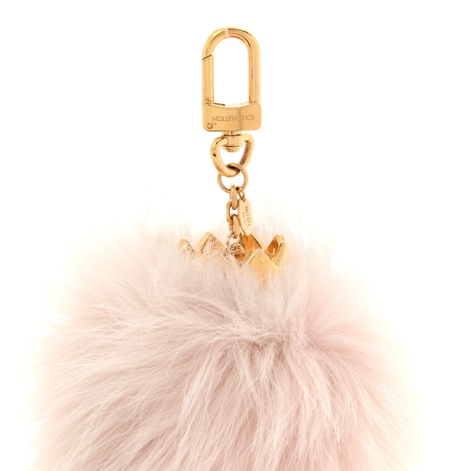 Fuzzy Bubble Bag Charm Light Pink