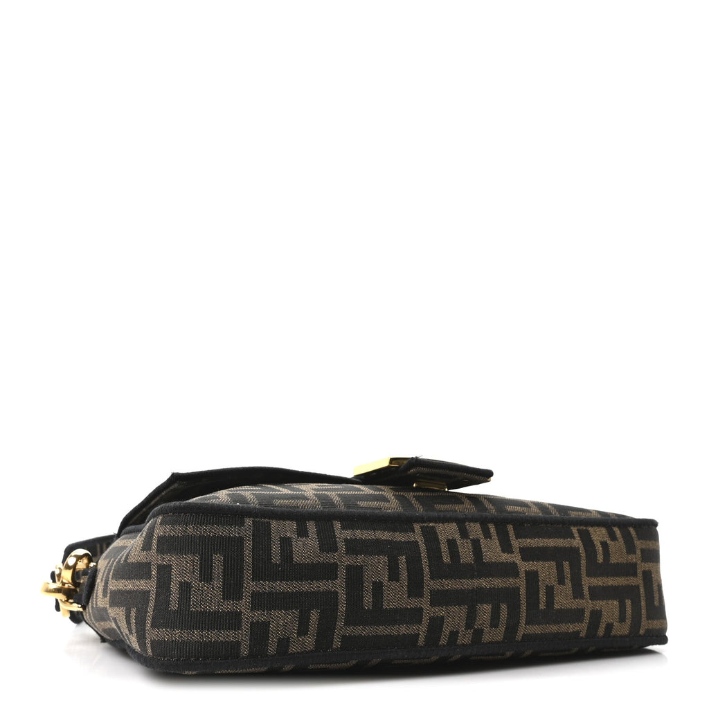 Fabric Jacquard FF 1974 Medium Baguette Tobacco Moro Black