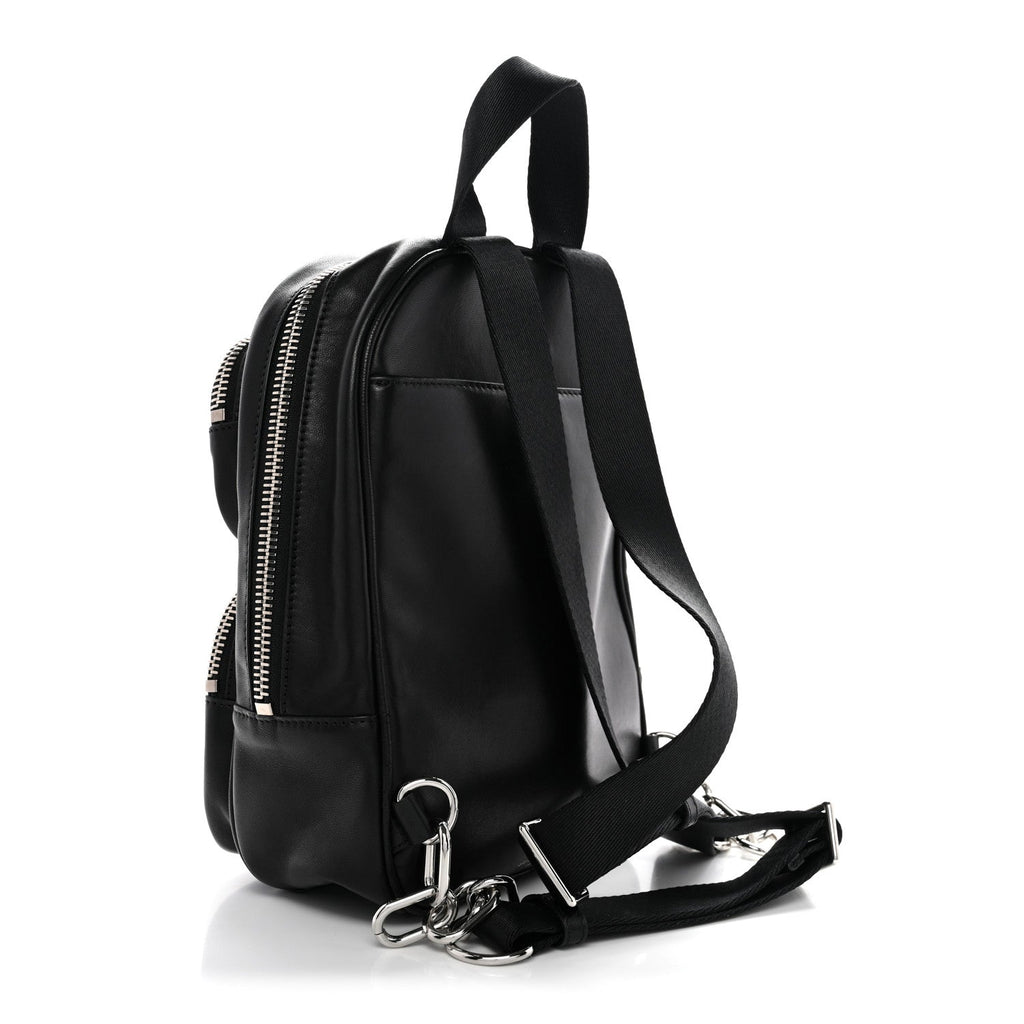 Lambskin Medium Attica Backpack Black