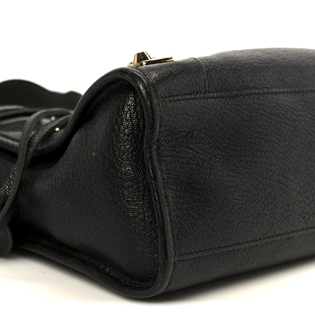 Chevre Gold Metallic Edge Hardware S City Black