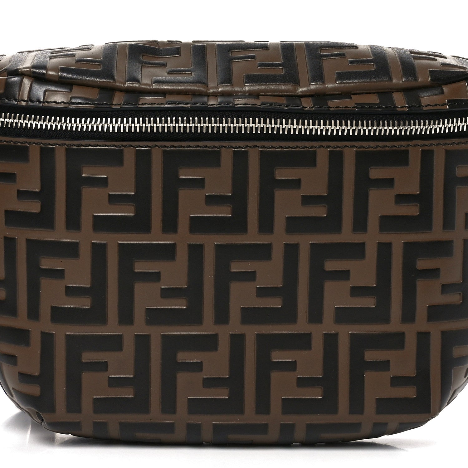 Vitello Century Bi-Color FF 1974 Embossed Belt Bag Maya Black