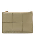 Nappa Maxi Intrecciato Cassette Zipped  Case Travertine