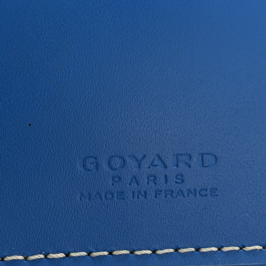 Goyardine Grenelle Passport Wallet Sky Blue