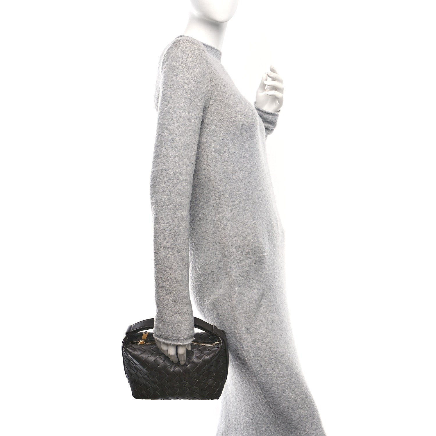 Calfskin Nappa Intrecciato Mini Wallace Fondant