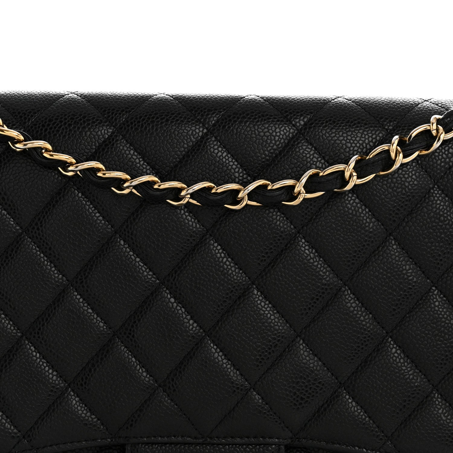 Caviar Maxi Single Flap Black