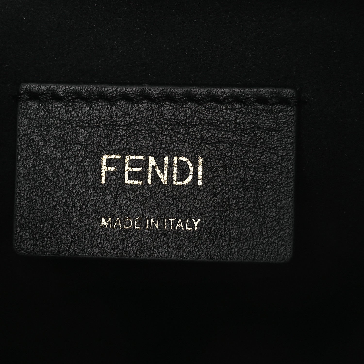 Vitello Fluffy Grace F is Fendi Logo Embossed Mini Mon Tresor Bucket Bag Rosa Quarzo Black
