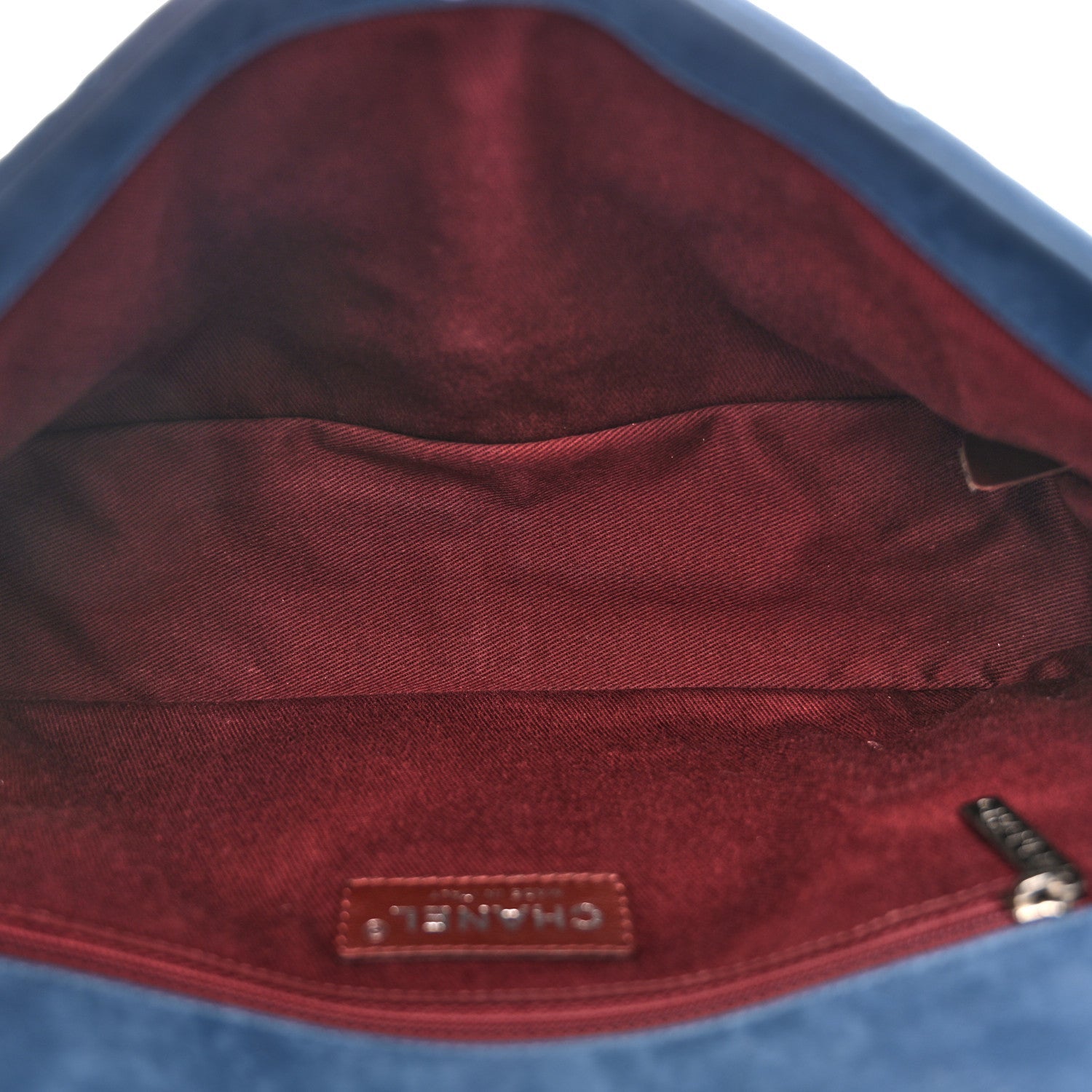 Iridescent Calfskin Medium In The Mix Flap Blue