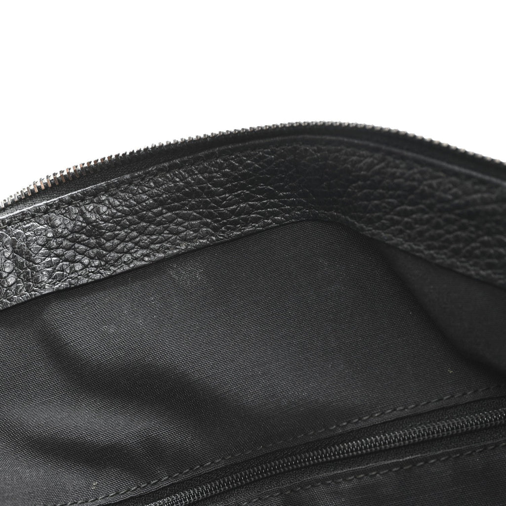 Nylon Monogram Medium GG Charm Dome Satchel Black