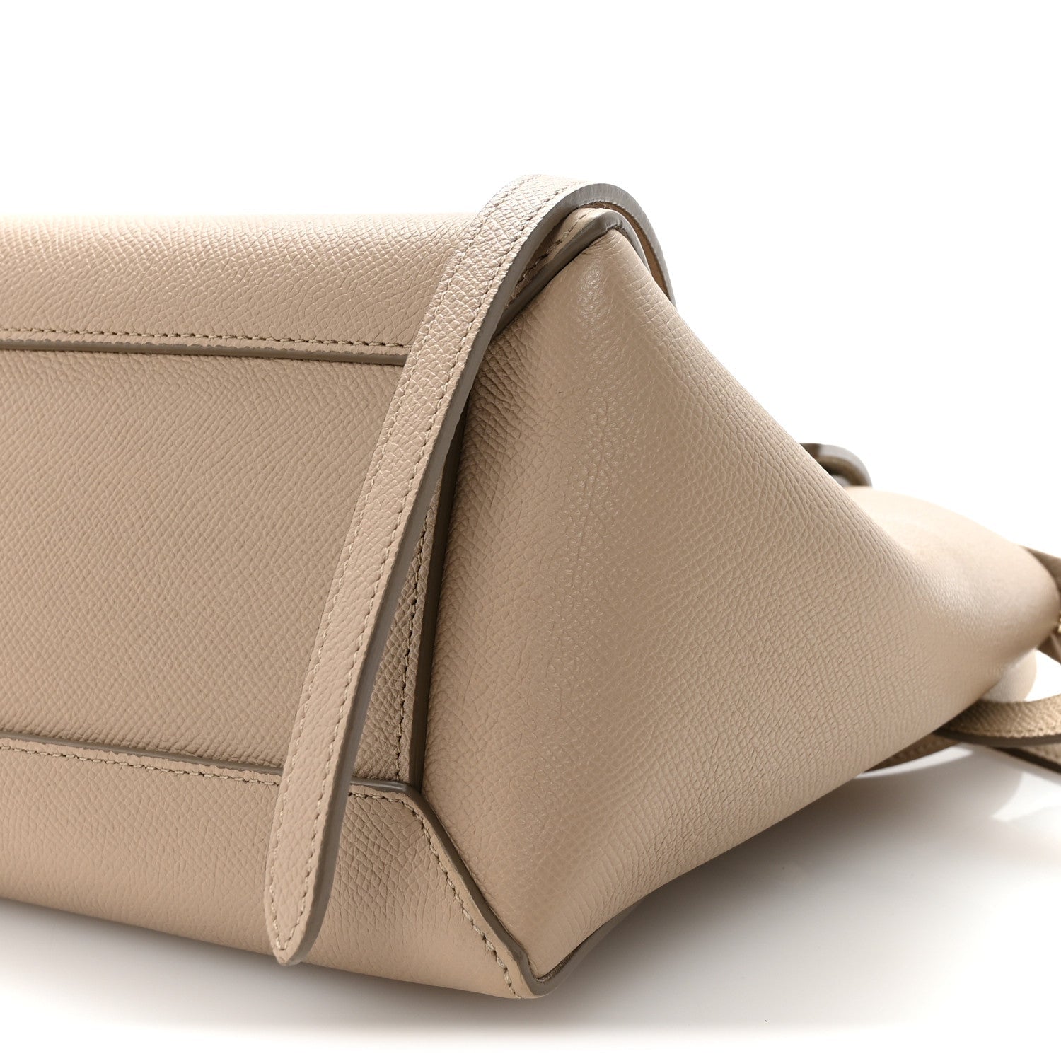 Grained Calfskin Micro Belt Bag Light Taupe