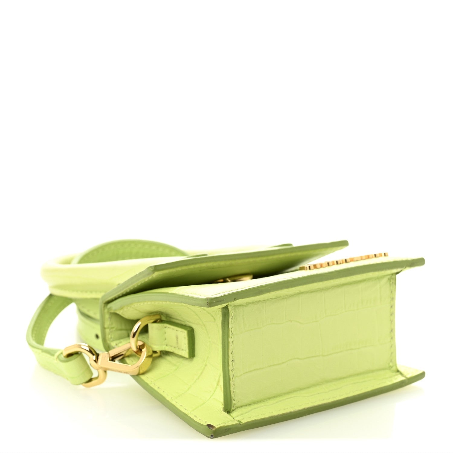 Calfskin Crocodile Embossed Le Chiquito Light Green