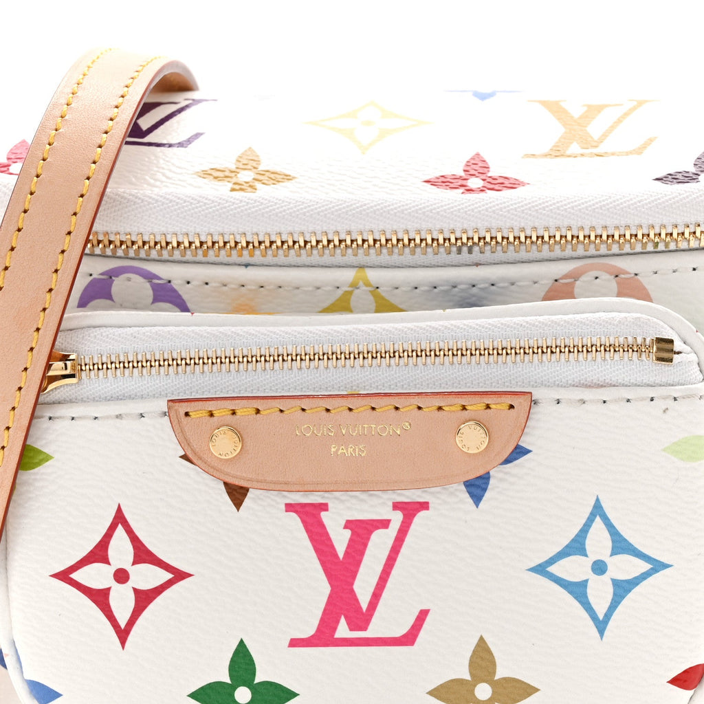 LV X TM Monogram Multicolor Mini Bumbag White