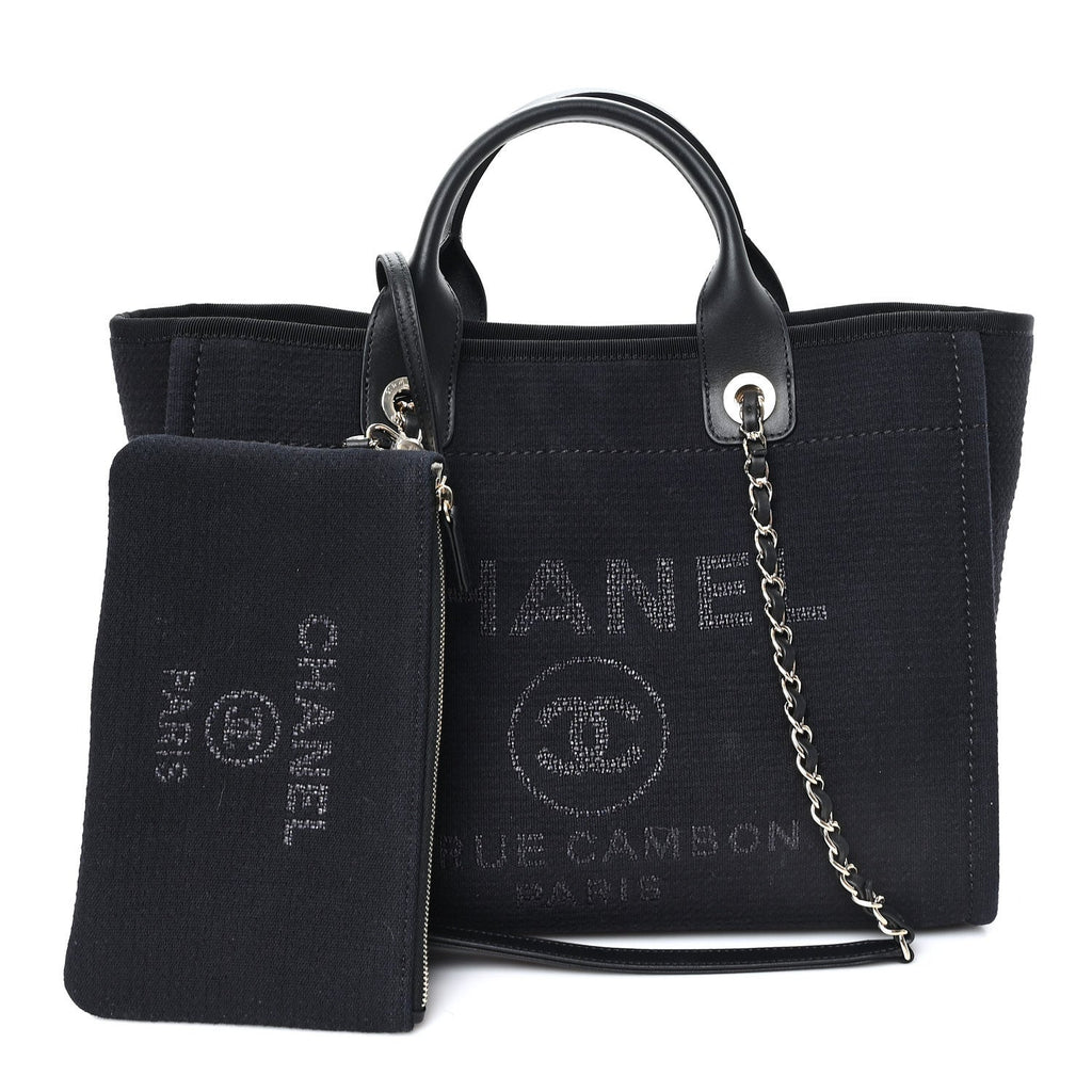 Mixed Fibers Small Deauville Tote Black