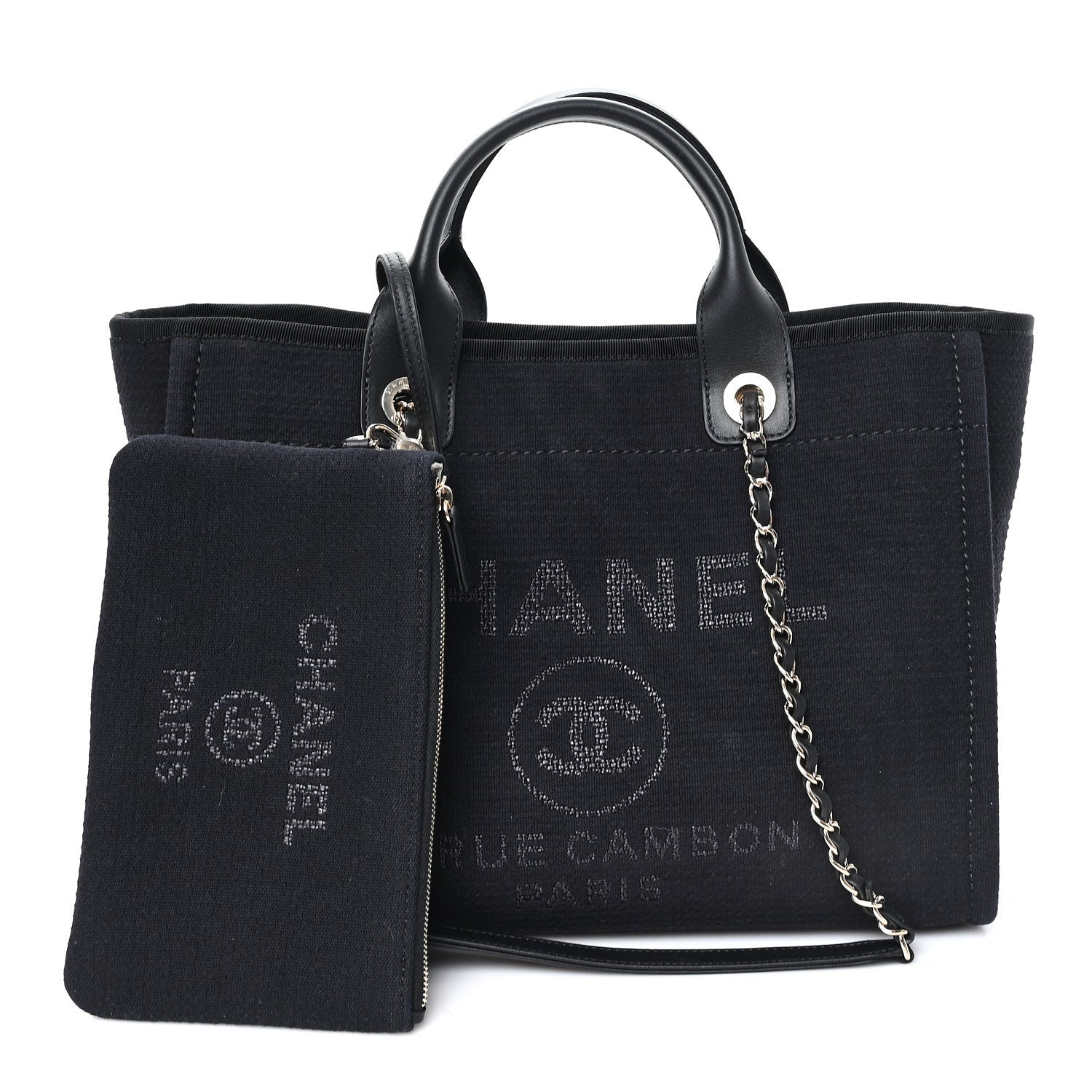 Mixed Fibers Small Deauville Tote Black