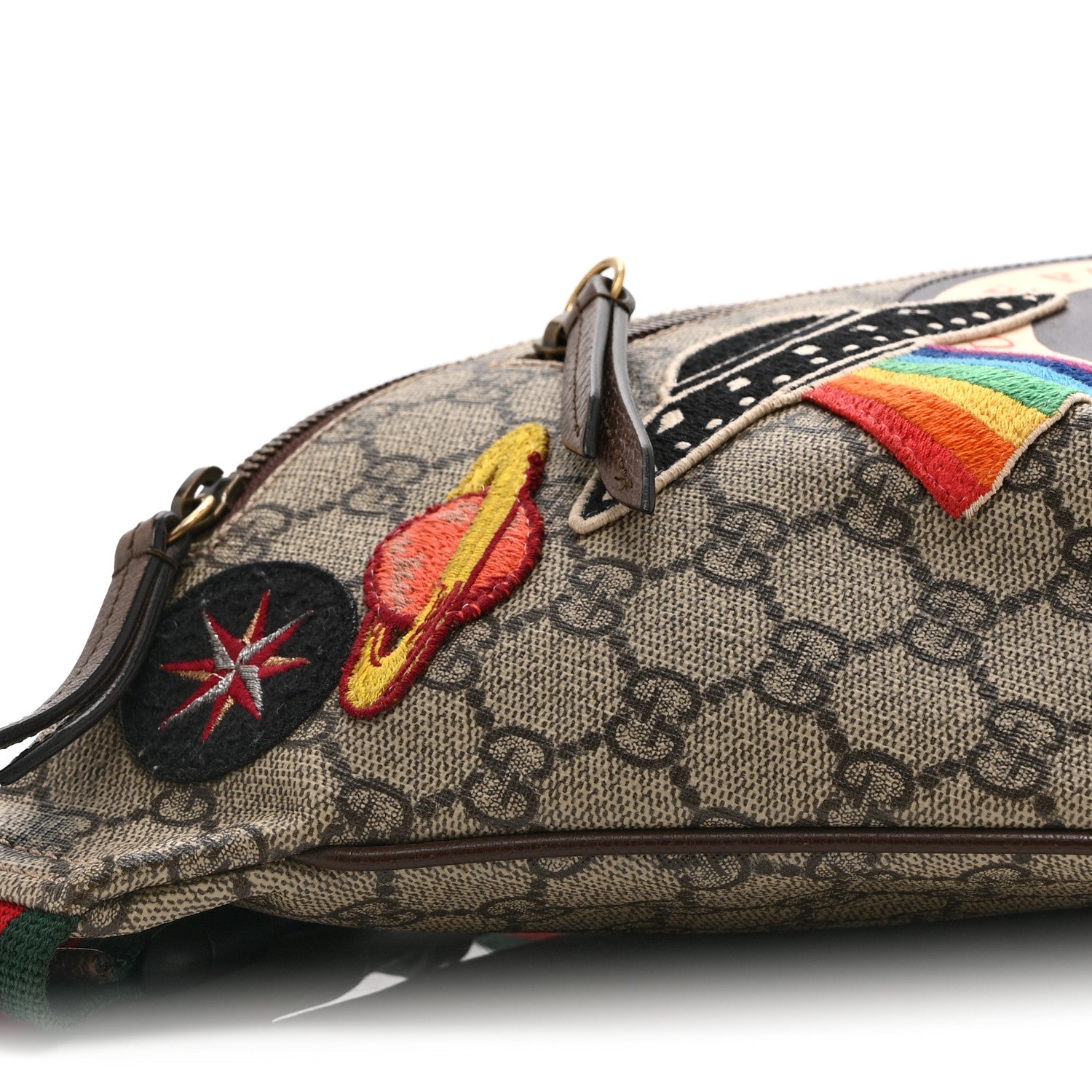 GG Supreme Monogram Courrier Belt Bag  Beige New Acero
