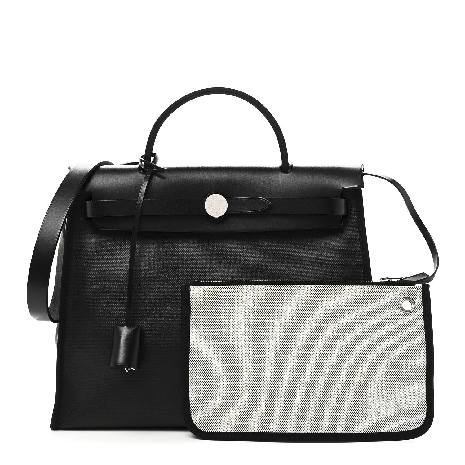 Toile H Berline Vache Hunter Herbag Zip PM 31 Black Ecru