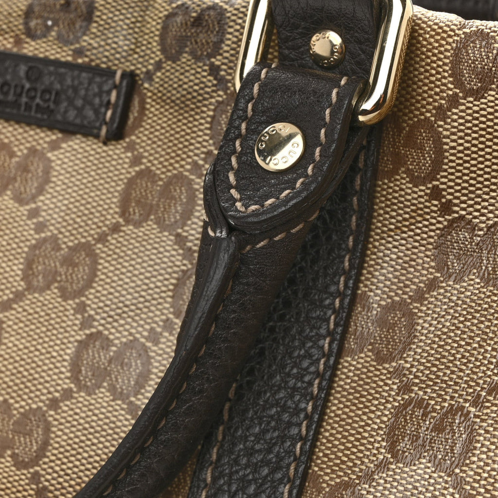 Crystal Monogram Medium Joy Boston Dark Brown
