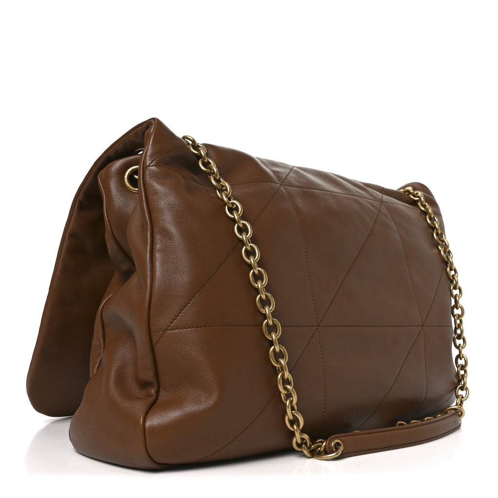Lambskin Matelasse Monogram Large Jamie 4.3 Light Fox