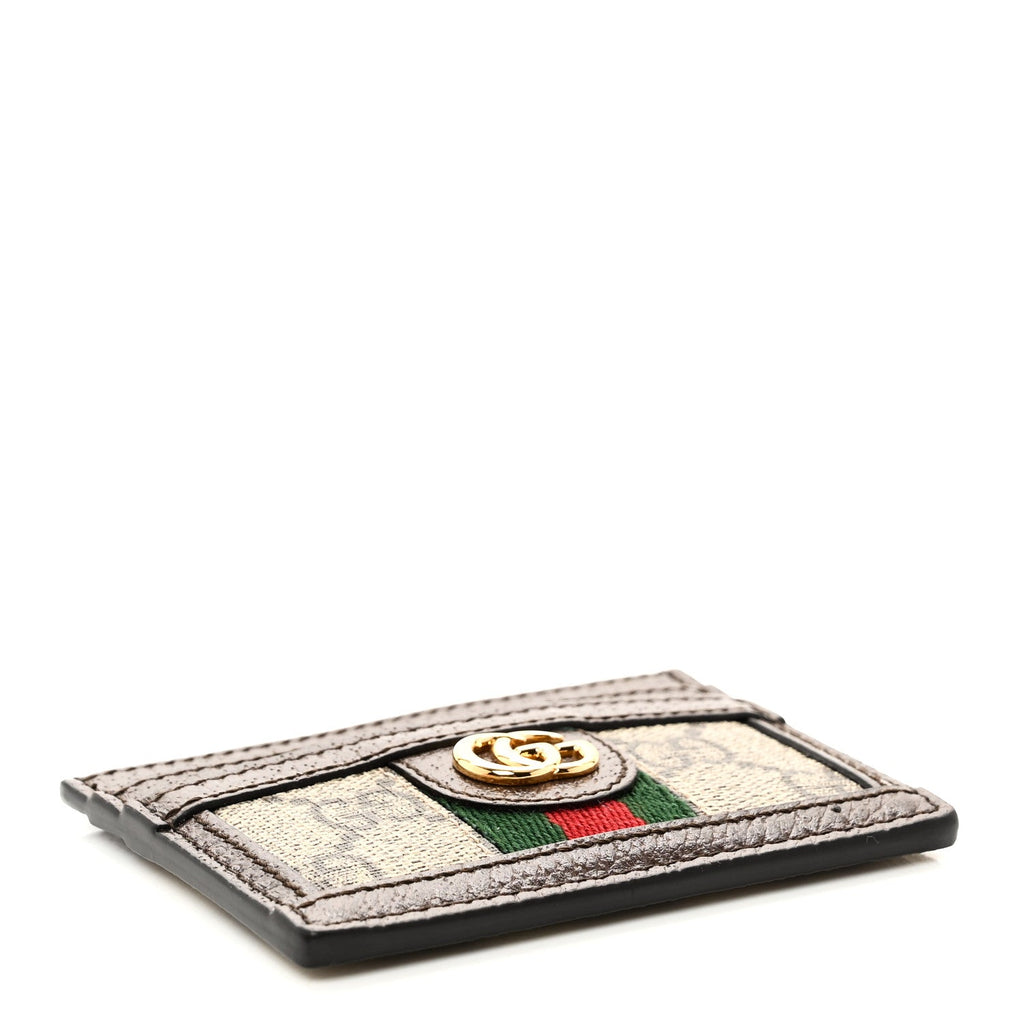 GG Supreme Monogram Ophidia  Holder Brown